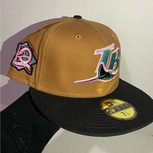 Tampa Bay Rays New Era Fitted Brown Size 7 1/4
